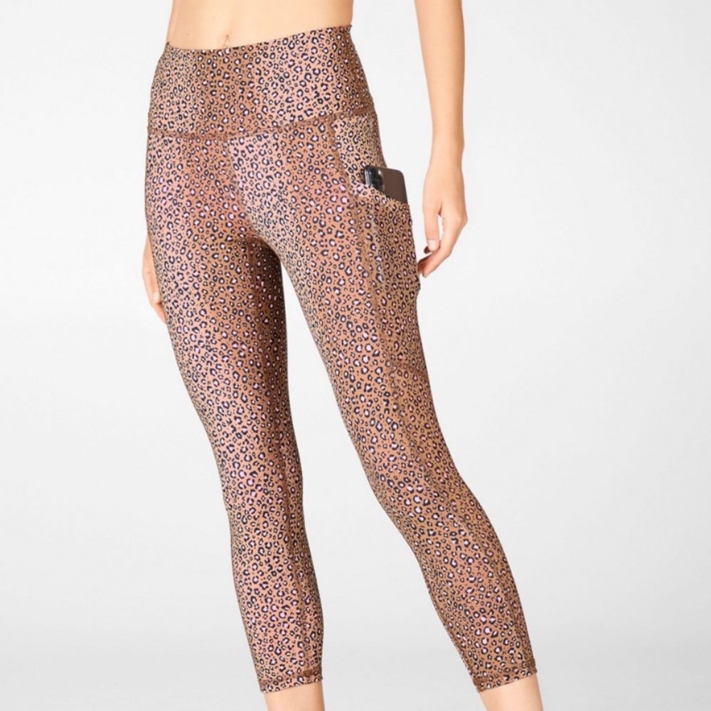 Leopard High Waisted Pocket Capri